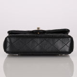 Chanel Micro Classic Double Flap Black Lambskin 2022 GHW