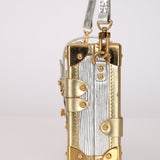 Louis Vuitton Metallic Silver Epi Petite Malle