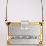 Louis Vuitton Metallic Silver Epi Petite Malle
