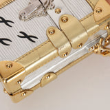 Louis Vuitton Metallic Silver Epi Petite Malle