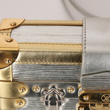 Louis Vuitton Metallic Silver Epi Petite Malle
