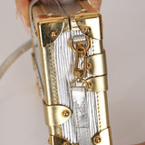 Louis Vuitton Metallic Silver Epi Petite Malle