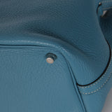 Hermès 2013 Bleu Jean Clemence Picotin 18 PHW