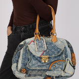 Louis Vuitton Monogram Denim Patchwork Bowly Bag