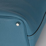 Hermès 2013 Bleu Jean Clemence Picotin 18 PHW