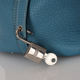 Hermès 2013 Bleu Jean Clemence Picotin 18 PHW