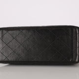 Chanel Turnlock Kelly Shoulder Bag Black Lambskin 1997 24K GP