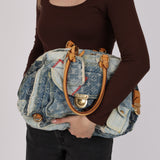 Louis Vuitton Monogram Denim Patchwork Bowly Bag