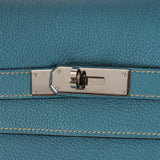 Hermès 2006 Bleu Jean Togo Kelly 32 Retourne PHW