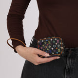 Limited Edition Louis Vuitton x Takashi Murakami Noir Multicolor Monogram Wapity