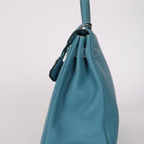 Hermès 2006 Bleu Jean Togo Kelly 32 Retourne PHW