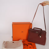 Hermès 2001 Rouge H Toile Officier and Vache Hunter Herbag 31 GHW