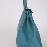 Hermès 2006 Bleu Jean Togo Kelly 32 Retourne PHW