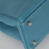 Hermès 2006 Bleu Jean Togo Kelly 32 Retourne PHW