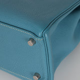 Hermès 2006 Bleu Jean Togo Kelly 32 Retourne PHW