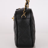 Chanel Turnlock Camera Bag Black Caviar 1994 24K GP
