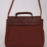 Hermès 2001 Rouge H Toile Officier and Vache Hunter Herbag 31 GHW