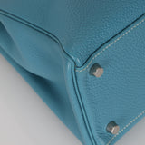 Hermès 2006 Bleu Jean Togo Kelly 32 Retourne PHW