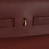 Hermès 2001 Rouge H Toile Officier and Vache Hunter Herbag 31 GHW