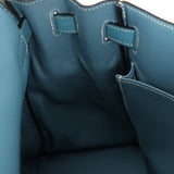 Hermès 2006 Bleu Jean Togo Kelly 32 Retourne PHW