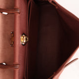 Hermès 2001 Rouge H Toile Officier and Vache Hunter Herbag 31 GHW
