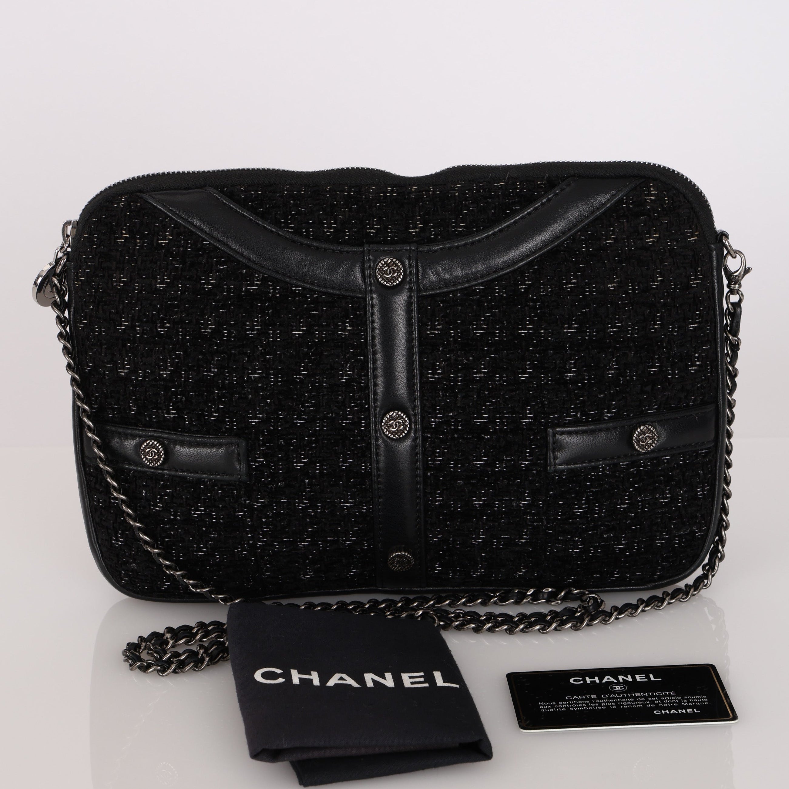 Chanel Tweed Jacket Motif Bag 2017 DSHW
