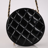 Limited Edition Chanel 1994 Patent Rounded Vanity Bag