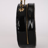 Limited Edition Chanel 1994 Patent Rounded Vanity Bag
