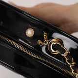 Limited Edition Chanel 1994 Patent Rounded Vanity Bag
