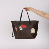 Limited Edition Louis Vuitton 2016 Monogram My World Tour Neverfull MM with Pouch