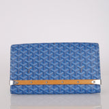 Goyard 2018 Blue Goyardine MM Monte Carlo Bois
