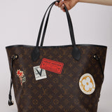 Limited Edition Louis Vuitton 2016 Monogram My World Tour Neverfull MM with Pouch