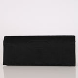 Chanel Turnlock Grosgrain Black Satin 1990s 24K GP