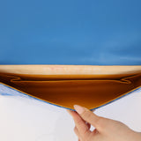 Goyard 2018 Blue Goyardine MM Monte Carlo Bois