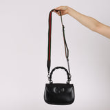 Limited Edition Gucci Dyana Lux Calfskin Monochrome Bamboo 1947 Mini Top Handle Bag