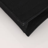 Chanel Turnlock Grosgrain Black Satin 1990s 24K GP