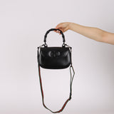 Limited Edition Gucci Dyana Lux Calfskin Monochrome Bamboo 1947 Mini Top Handle Bag