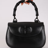 Limited Edition Gucci Dyana Lux Calfskin Monochrome Bamboo 1947 Mini Top Handle Bag