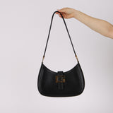 Gucci Black Leather Square G Shoulder Bag