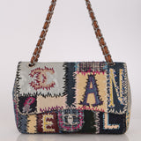 Limited Edition Chanel Jumbo Single Flap Mixed Media Patchwork 2011 SHW