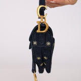 Dior 2022 Denim Micro Saddle Bag
