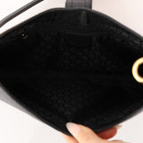 Gucci Black Leather Square G Shoulder Bag