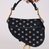 Dior 2022 Denim Micro Saddle Bag