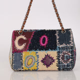 Limited Edition Chanel Jumbo Single Flap Mixed Media Patchwork 2011 SHW