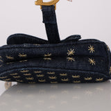 Dior 2022 Denim Micro Saddle Bag