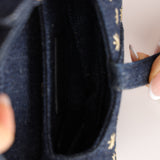 Dior 2022 Denim Micro Saddle Bag