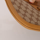 Gucci Tan GG Canvas Shoulder Hobo Bag