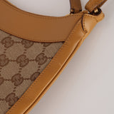 Gucci Tan GG Canvas Shoulder Hobo Bag