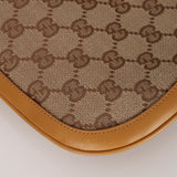 Gucci Tan GG Canvas Shoulder Hobo Bag