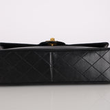 Chanel Small Single Flap Black Lambskin 1991 24K GP